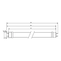 Philips LED tube T8 MASTER LEDtube Value 1200mm HO G13 14W 2100lm 4000K 190° CRI 80 