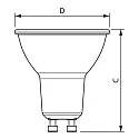 Philips LED reflector lamp MASTERCONNECT LEDSPOT IA PAR16 927 app control PAR16 GU10 5W 345lm 2700K 36° CRI 90 dimmable clear
