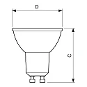 Philips LED reflector MASTER LEDSpot Value MR16 DIM, GU10, 6.2W 3000K 575lm 36°, CRi>90