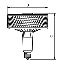 Philips LED lamp TRUEFORCE HIGHBAY LED HPI down, switchable E40 140W 20000lm 4000K 120° CRI 80 