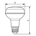 Philips LED lamp CorePro LEDspot R80 E27 4W 410lm 2700K 36° CRI 80 