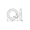 RADIUM LED tube shape ESSENCE TUBE RING T9 C22 G10Q EM G10q 12W 1320lm 6500K CRI 80-89