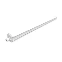 damp-proof luminaire STAR 1200/865 PS THRW 150LM/W switchable, multipower, wired through IP66, white 