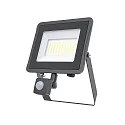 floodlight STAR 5000/830 BK SENSOR with sensor, tiltable, switchable IP65, black 