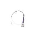 connecting cable flat, with plug, 3-pole, multicolour