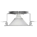 Regiolux downlight CHANGY-B TRIZONE - UGR<25 DALI2 switchable, set back, with lens optics IP54, white 