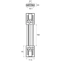 Rutec flex connector VARDAFLEX COB SELECT 1CM - GAPLESS 3-pole, transparent