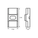 Rutec Direct connector Push Lock-W unicolour10mm, IP20, for VARDAflex LED-Strips