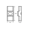 Rutec Direct connector Push Lock-W unicolour 8mm, IP20, for VARDAflex LED-Strips