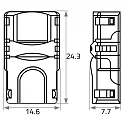 Rutec Feed-in connector Push RGB, 10mm, IP20, for VARDAflex LED-Strips