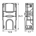 Rutec Feed-in connector Push unicolour, 8mm, IP67, for VARDAflex LED-Strips