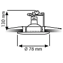 Rutec recessed luminaire MR16 rigid IP20, mat, white