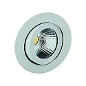 recessed luminaire TALU LED round, swivelling IP20, white matt 735lm 3700-4300K