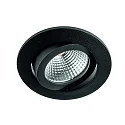 downlight TALU Plug&Play round, swivelling IP20, black matt dimmable