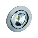 downlight TALU Plug&Play round, swivelling IP20, brushed iron dimmable