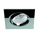 ceiling recessed luminaire BAN COB swivelling, square, current constant IP40, chrome dimmable