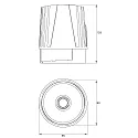 Rutec Projekt LED module CORU-80 POWER with plug, voltage constant 31W 3498lm 3800K 17° CRI 90 dimmable