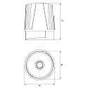 Rutec Projekt LED module CORU-80 POWER - BEEF with plug, voltage constant 31W 2133lm 1750K 40° CRI 80-89 dimmable