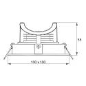 recessed luminaire RINCA COB round, swivelling, rotatable, current constant IP20