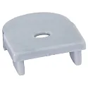 end cap PFH415 / PFH418 (COMBINED WITH COVER PFH891) half round, with feed-in option, with cable hole, aluminium
