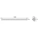 light bar VARDAFLEX NINQE PLUS - FRIDGE&FREEZER - 325MM rigid, switchable IP54, white  3W 364lm 5800K 120° CRI >80 32.5cm