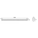 Rutec Projekt light bar VARDAFLEX NINQE DOUBLE - FRIDGE&FREEZER - 930MM rigid, switchable IP54, white  18W 2096lm 5800K 180° CRI >80 93cm