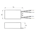 Rutec Projekt LED driver OUTDOOR 700MA / 3-6W current constant, switchable, white
