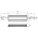 Rutec Projekt DALI dimmer DALI-2 DT6 24VDC 199W SINGLE COULOUR with open cable, 1 channel, aluminium