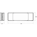 Rutec Projekt dimmer MASTER (STAND-ALONE) / SLAVE (DMX) / WITH RDM, VARIABLE PWM (0.5-35KHZ) 4 channel, DMX controllable, blue