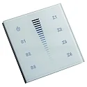 touch panel 4 ZONES SINGLE COLOUR DMX TOUCH GLASS 4 channel, DMX control signal output, white