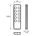 Rutec Projekt remote control HAND / 4 ZONES / RGBW RGBW, 1 channel, with output for radio control signal (RF)