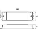Rutec Projekt DALI dimmer DALI-2 PUSH DIM DT6 / AC 15W / 100-700MA / SINGLE COLOUR current constant, 1 channel, blue