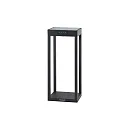 battery solar lamp RADIA MINI with sensor IP65, graphite grey