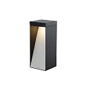 battery solar lamp MILIO SIDE with sensor, switchable IP65, graphite grey 