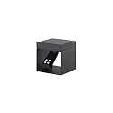 battery solar lamp ALEA with sensor IP65, graphite grey