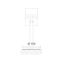 base plate for outdoor stand luminaires HELIOSTEPPER, graphite grey