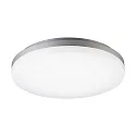LED Ceiling luminaire CIRCEL, Ø40cm / height 6.3cm, 38W 4000K 2800lm, IP20, silver