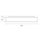 SIGOR surface luminaire DISC IP20, white dimmable