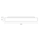 SIGOR surface luminaire DISC IP20, black dimmable