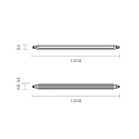 SIGOR damp-proof luminaire TRICOLOUR IP65, white 