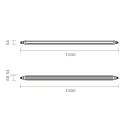 SIGOR damp-proof luminaire TRICOLOUR IP65, white 
