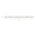 SIGOR damp-proof luminaire TRICOLOUR 1500 IP65, grey, white 