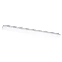 ceiling luminaire PLANK IP54, silver dimmable