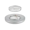 SIGOR ceiling luminaire CIRCEL 27 with motion detector IP54, silver 