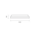 SIGOR ceiling luminaire CIRCEL 27 with motion detector IP54, silver 