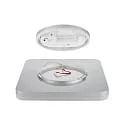 SIGOR surface luminaire SQUARE 40 IP54, silver 