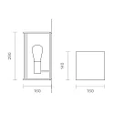 SIGOR Outdoor luminaire NULATERN Wall luminaire, with sensor, E27, IP54, graphite