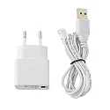 SIGOR Charging cable NUINDIE EASY-CONNECT, incl. power supply unit, 120cm, white