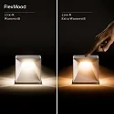 SIGOR battery table lamp NUTALIS 10X10CM cube shape, CCT Switch, with touch dimmer, with charger IP54, night black dimmable