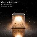 SIGOR battery table lamp NUTALIS 10X10CM cube shape, CCT Switch, with touch dimmer, with charger IP54, night black dimmable